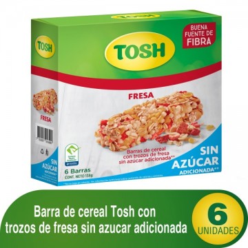 BAR.CEREAL TOSH FRESA SIN...