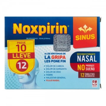 NOXPIRIN SINUS 12 TABLETAS...